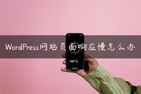 WordPress网站页面响应慢怎么办